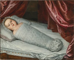 Muotokuva kapalovaatteisiin puetusta Cosimo III de’ Medicistä vauvana